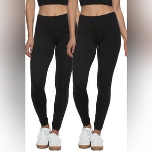 EUC Felina Sueded Athleisure Leggings w/Slimming Waist Band Style: C3690RT